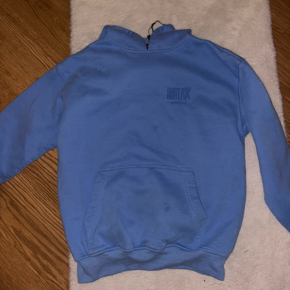 White fox hoodie